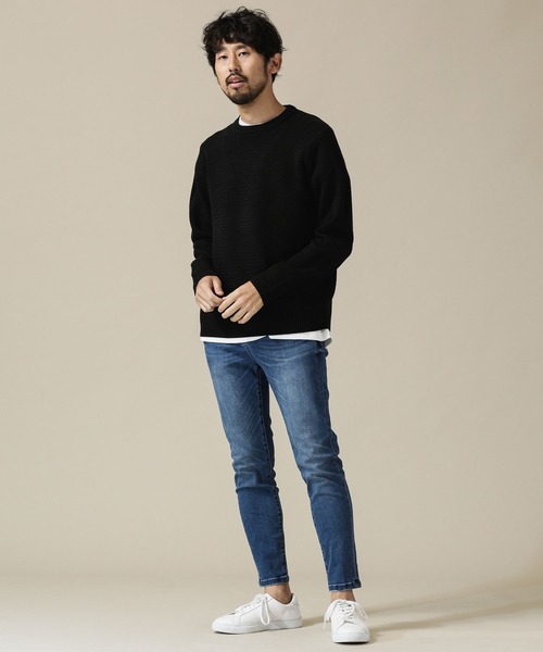 NANO universe（ナノユニバース）の「ハイストレッチスキニーデニムパンツ（デニムパンツ・メンズ・ブルー/ネイビー・XL/L/S/M）」の12枚目の写真