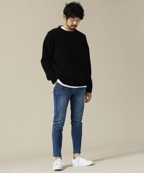 NANO universe（ナノユニバース）の「ハイストレッチスキニーデニムパンツ（デニムパンツ・メンズ・ブルー/ネイビー・XL/L/S/M）」の13枚目の写真