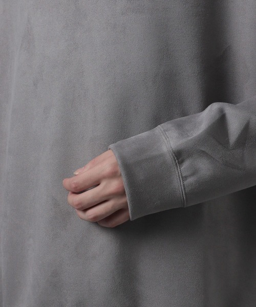 HARE（ハレ）の「ヌバックオフタートルプルオーバー(HARE)（スウェット・メンズ・ブラック/グレー/ライトグレー/ブラック系その他/グレー系その他・SMALL/MEDIUM）」の15枚目の写真