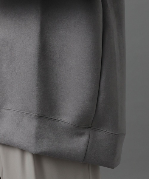 HARE（ハレ）の「ヌバックオフタートルプルオーバー(HARE)（スウェット・メンズ・ブラック/グレー/ライトグレー/ブラック系その他/グレー系その他・SMALL/MEDIUM）」の7枚目の写真