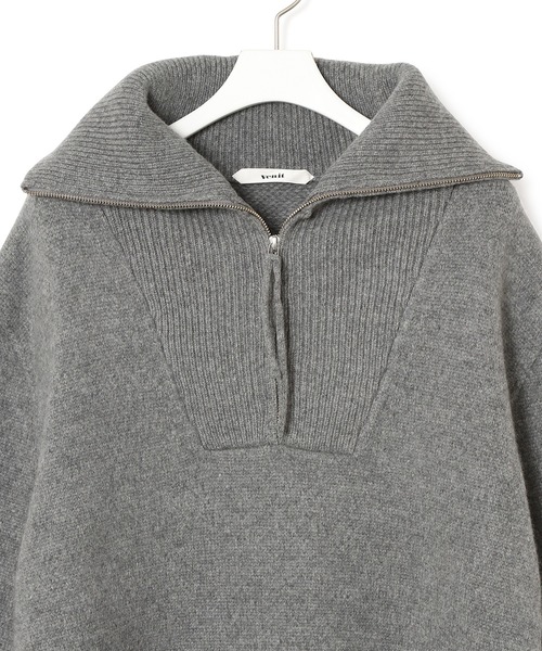 venit（ヴェニット）の「【VENIT】LAMBS WOOL KNIT（ニット/セーター・レディース・グレー・38）」の2枚目の写真