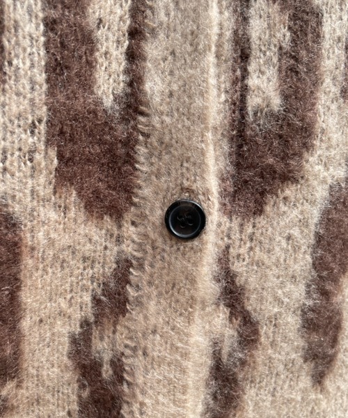BONbazaar（ボンバザール）の「表面起毛ヒョウ柄ジャガードカーディガン（カーディガン/ボレロ・レディース・ブラウン/グレー・FREE）」の20枚目の写真