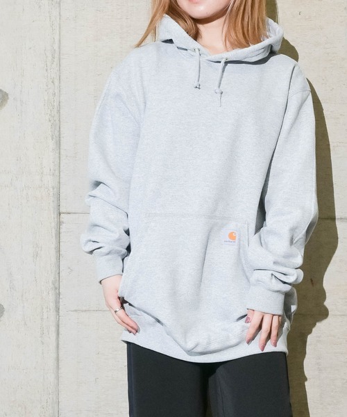 Carhartt（カーハート）の「【22】Carhartt/カーハート　ミッドウェイトプルオーバーパーカー（パーカー・メンズ・ネイビー/ブラック/ヘザーグレー・X-LARGE/LARGE/MEDIUM）」の21枚目の写真