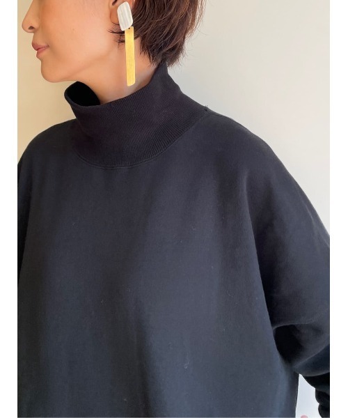 【BEARDSLEY 裏起毛ハイネックワンピース】新品未使用 BEARDSLEY（ビアズリー）の「ハイネックで程よく上品 ハイネック