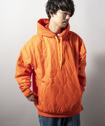 UNIVERSAL OVERALL | 【WEB限定】【UNIVERSAL OVERALL/ユニバーサルオーバーオール】QUILT HOODIE 中綿キルティングフーディ(ブルゾン)