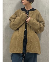 BEARDSLEY | 《FRIPIER・ユニセックス》ヴィンテージリネンZIPハオリ(ブルゾン)