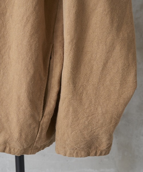 BEARDSLEY(ビアズリー)の「《FRIPIER・ユニセックス》ヴィンテージリネンZIPハオリ(ブルゾン・レディース・ブロンズ/ブラック系・FREE)」の22枚目の写真