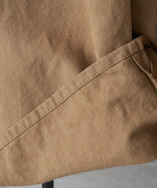 BEARDSLEY(ビアズリー)の「《FRIPIER・ユニセックス》ヴィンテージリネンZIPハオリ(ブルゾン・レディース・ブロンズ/ブラック系・FREE)」の14枚目の写真