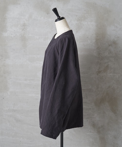 BEARDSLEY(ビアズリー)の「《FRIPIER・ユニセックス》ヴィンテージリネンZIPハオリ(ブルゾン・レディース・ブロンズ/ブラック系・FREE)」の20枚目の写真