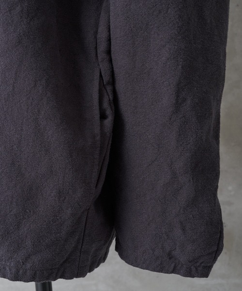 BEARDSLEY(ビアズリー)の「《FRIPIER・ユニセックス》ヴィンテージリネンZIPハオリ(ブルゾン・レディース・ブロンズ/ブラック系・FREE)」の16枚目の写真