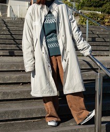 kutir | 裏ボアミリタリーコート(モッズコート)