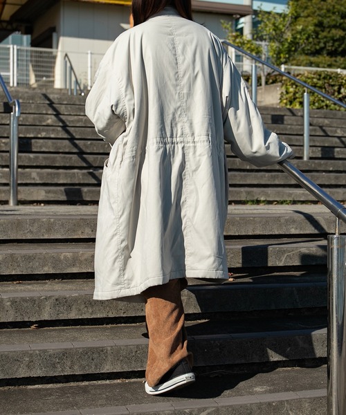 kutir（クティール）の「裏ボアミリタリーコート（モッズコート・レディース・ブラック/カーキ/アイボリー・FREE）」の5枚目の写真