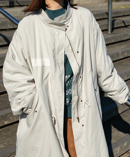 kutir（クティール）の「裏ボアミリタリーコート（モッズコート・レディース・ブラック/カーキ/アイボリー・FREE）」の6枚目の写真