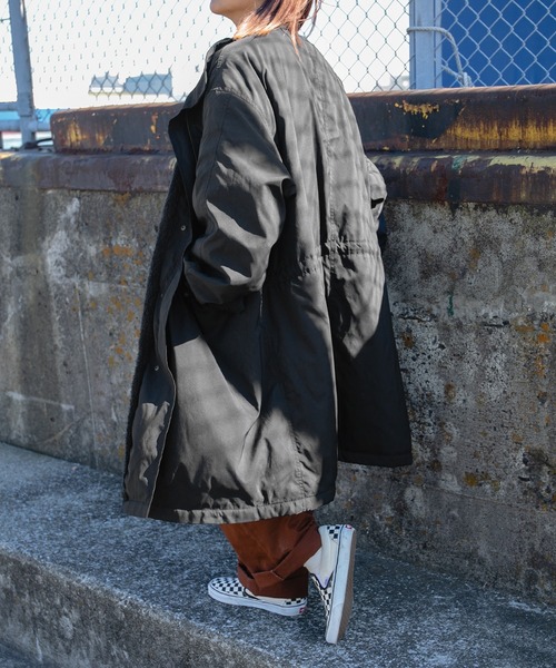 kutir（クティール）の「裏ボアミリタリーコート（モッズコート）」 - WEAR