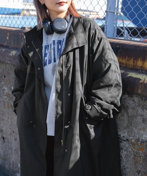 kutir（クティール）の「裏ボアミリタリーコート（モッズコート・レディース・ブラック/カーキ/アイボリー・FREE）」の11枚目の写真