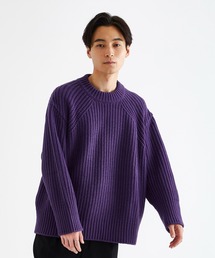 リブオーバープルオーバーニット/RIB OVER KNIT PO