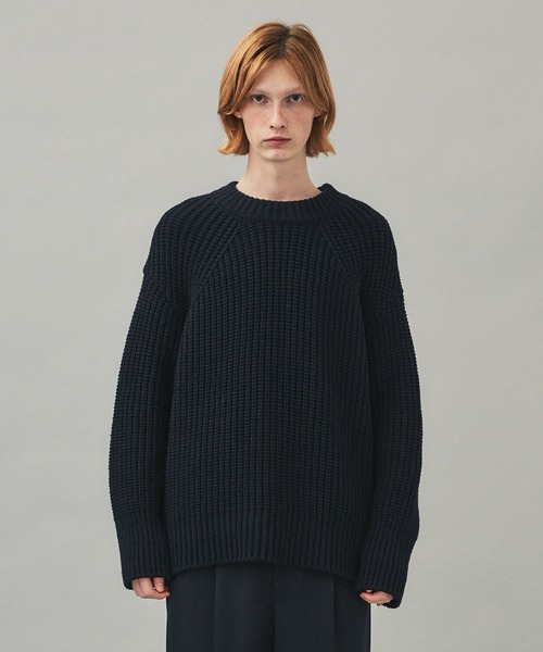 city(シティ)の「リブオーバープルオーバーニット/RIB OVER KNIT PO(ニット/セーター・メンズ・ブラック/パープル・1/2)」の10枚目の写真