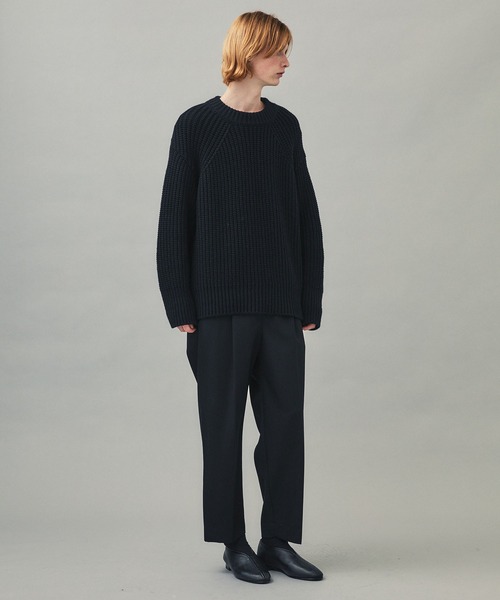 city(シティ)の「リブオーバープルオーバーニット/RIB OVER KNIT PO(ニット/セーター・メンズ・ブラック/パープル・1/2)」の8枚目の写真