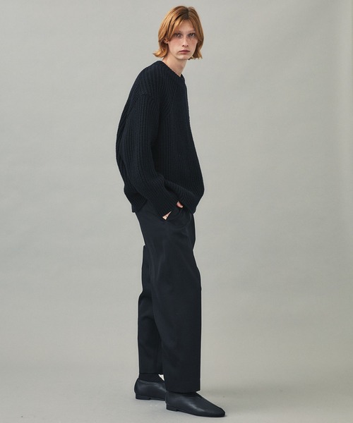 city(シティ)の「リブオーバープルオーバーニット/RIB OVER KNIT PO(ニット/セーター・メンズ・ブラック/パープル・1/2)」の6枚目の写真