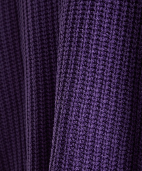 city(シティ)の「リブオーバープルオーバーニット/RIB OVER KNIT PO(ニット/セーター・メンズ・ブラック/パープル・1/2)」の12枚目の写真