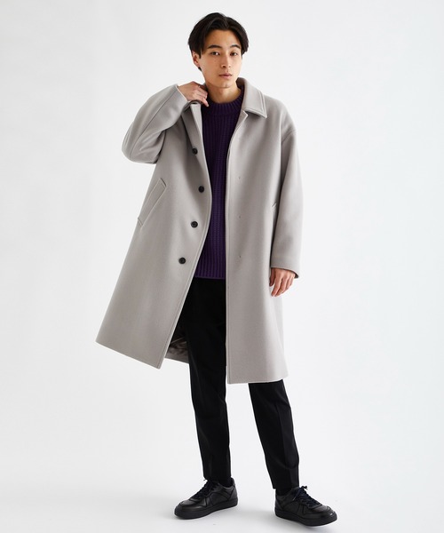 city(シティ)の「リブオーバープルオーバーニット/RIB OVER KNIT PO(ニット/セーター・メンズ・ブラック/パープル・1/2)」の21枚目の写真