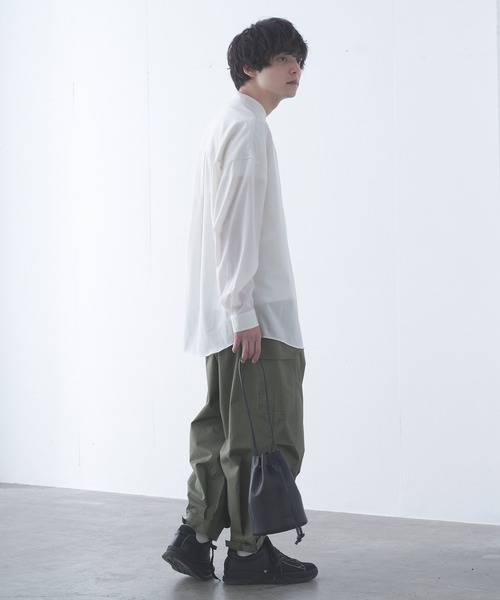 Alpinus(アルピナス)の「Alpinus - leatherpurse bag / レザー巾着バック(ショルダーバッグ・メンズ・ブラック・FREE)」の22枚目の写真