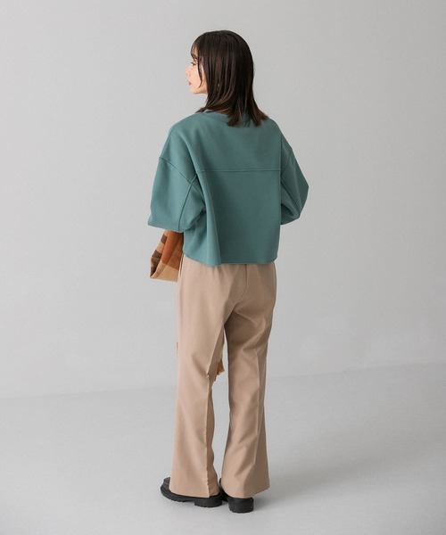 KBF(ケイビーエフ)の「ワイドソフトフレアパンツ(その他パンツ・レディース・ベージュ/パープル/グレー・ONE)」の13枚目の写真