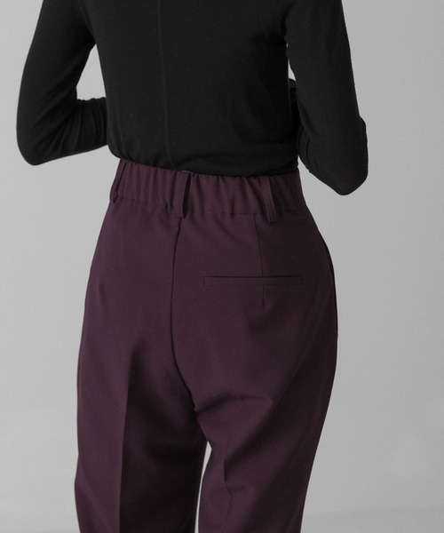 KBF(ケイビーエフ)の「ワイドソフトフレアパンツ(その他パンツ・レディース・ベージュ/パープル/グレー・ONE)」の12枚目の写真