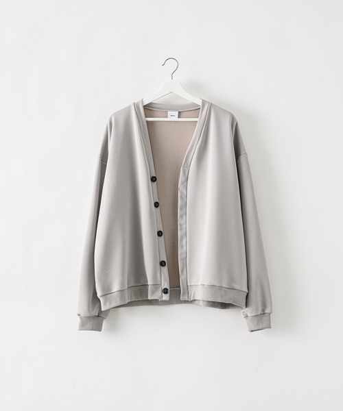 neez.（ニーズ）の「ドレープスウェットカーディガン（カーディガン/ボレロ・メンズ・チャコールグレー/ライトグレー/サックスブルー・SMALL/MEDIUM/LARGE）」の9枚目の写真