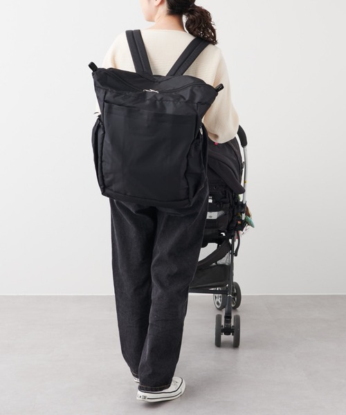 Daily russet(デイリー ラシット)の「Daily MOM / ベーシック BACKPACK(バックパック/リュック・レディース・ブラック/グレイッシュベージュ・FREE)」の16枚目の写真