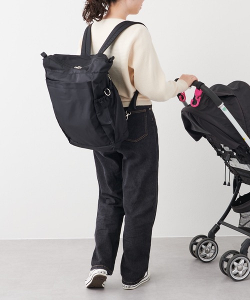 Daily russet(デイリー ラシット)の「Daily MOM / ベーシック BACKPACK(バックパック/リュック・レディース・ブラック/グレイッシュベージュ・FREE)」の17枚目の写真