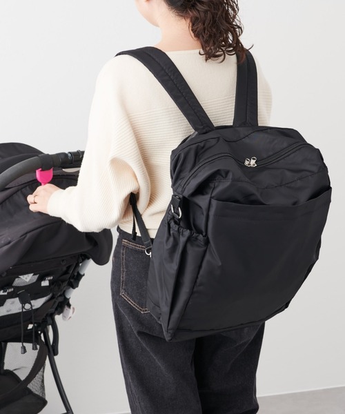 Daily russet(デイリー ラシット)の「Daily MOM / ベーシック BACKPACK(バックパック/リュック・レディース・ブラック/グレイッシュベージュ・FREE)」の20枚目の写真