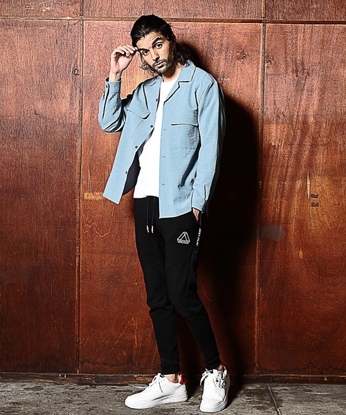 RATTLE TRAP(ラトルトラップ)の「カチオン染オープンカラーシャツ(シャツ/ブラウス・メンズ・ベージュ/ライトブルー/ブラック・S/M/L)」の7枚目の写真