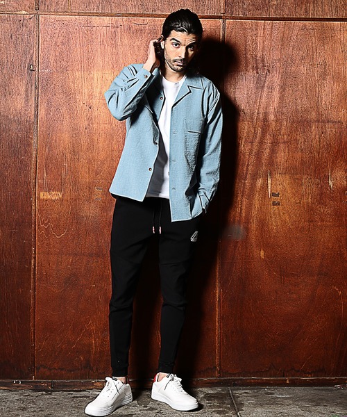 RATTLE TRAP(ラトルトラップ)の「カチオン染オープンカラーシャツ(シャツ/ブラウス・メンズ・ベージュ/ライトブルー/ブラック・S/M/L)」の8枚目の写真