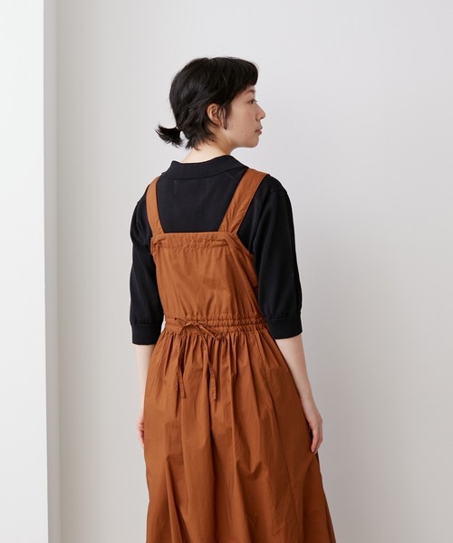 note et silence (ノートエシロンス)の「【 AMB100貨 】ファインシルクコットンスキッパーニット(ニット/セーター・レディース・ネイビー/イエロー/ブラック・SMALL)」の4枚目の写真