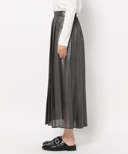 PAGEBOY（ページボーイ）の「グロッシープリーツスカート（スカート・レディース・ブラック/パープル系その他・FREE）」の3枚目の写真