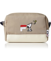 FILA（フィラ）の「【FILA×PEANUTS】スヌーピーコラボ ロゴ刺繍  小物入れ ポーチ 化粧ポーチ（ポーチ）」