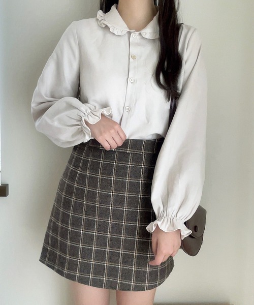 Cham.（チャム）の「ボリューム袖ブラウス（シャツ/ブラウス・レディース・オフホワイト/ベージュ・F）」の2枚目の写真