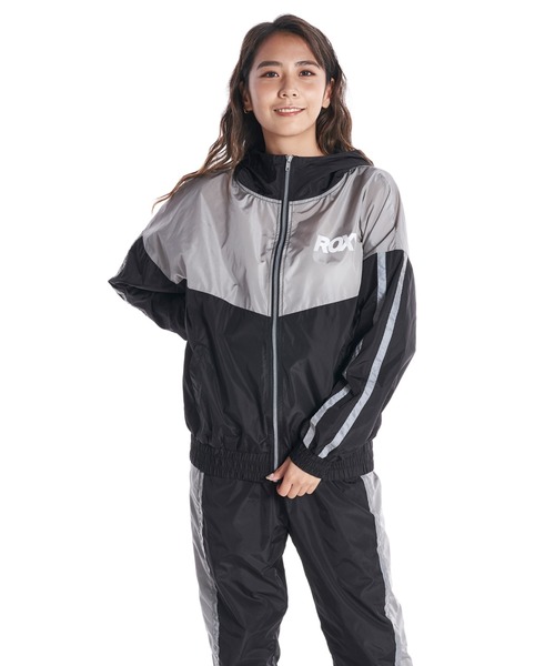 ROXY（ロキシー）の「STAY GOLD ZIP/ロキシーナイロンジャケット（ナイロンジャケット・レディース・ホワイト/グレー・SMALL/MEDIUM/LARGE）」の4枚目の写真