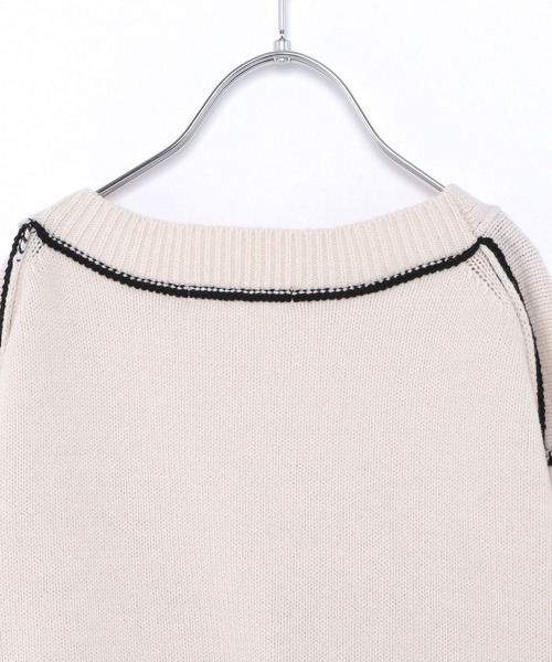 GLOBAL WORK（グローバルワーク）の「キッズ/アウトリンキング配色カーディガン/261898（カーディガン/ボレロ・キッズ・オフホワイト/イエロー系その他3・140cm/130cm/160cm/150cm/120cm/100cm/110cm）」の11枚目の写真