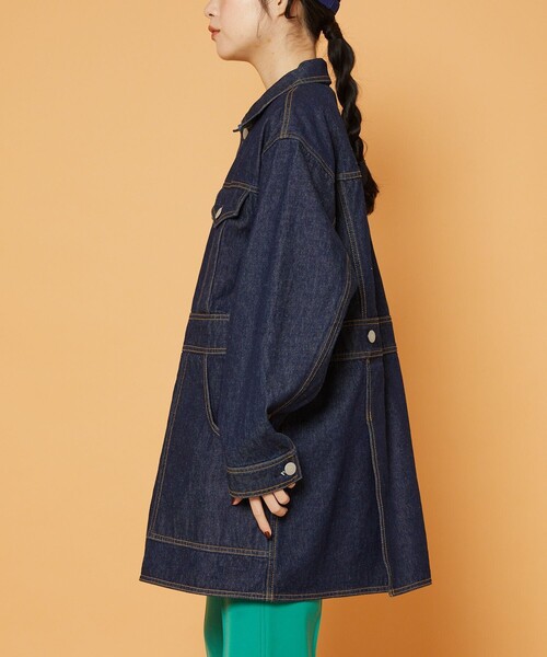 FREAK'S STORE(フリークスストア)の「ビッグデニムジャケット(デニムジャケット・レディース・ネイビー/ブルー・フリ-)」の17枚目の写真