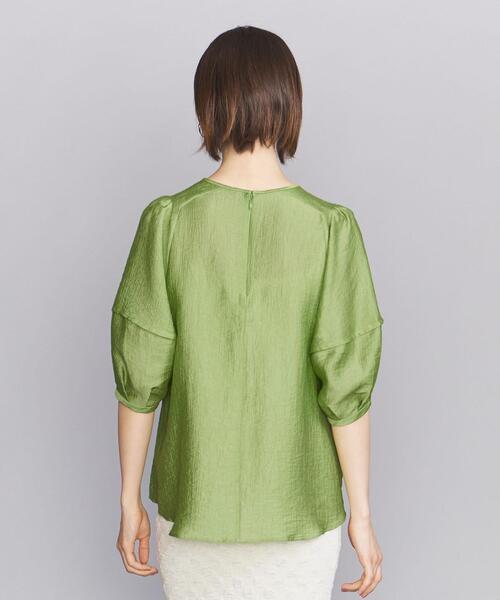 BEAUTY&YOUTH UNITED ARROWS（ビューティーアンドユースユナイテッドアローズ）の「BY シアー ボリュームスリーブ ブラウス -ウォッシャブル-（シャツ/ブラウス・レディース・ライム/オレンジ/オフホワイト/ネイビー・FREE）」の16枚目の写真