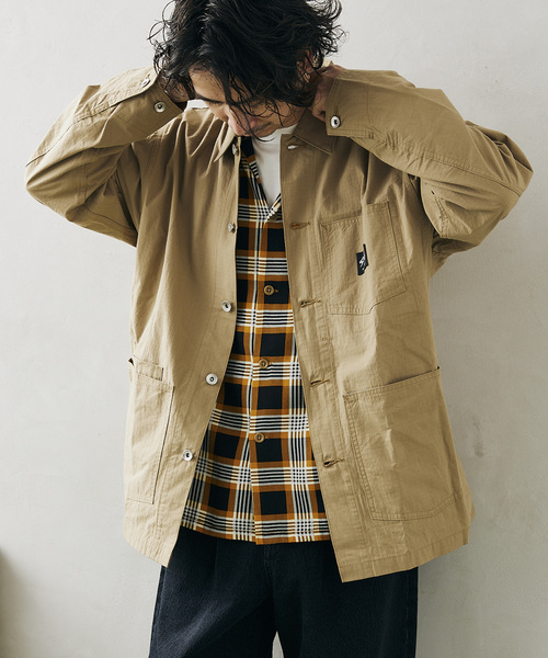 JOURNAL STANDARD relume（ジャーナルスタンダード　レリューム）の「【STANRAY / スタンレイ】別注 RIPSTOP カバーオール 1（カバーオール・メンズ・ブラック/ベージュ・MEDIUM/LARGE）」の5枚目の写真