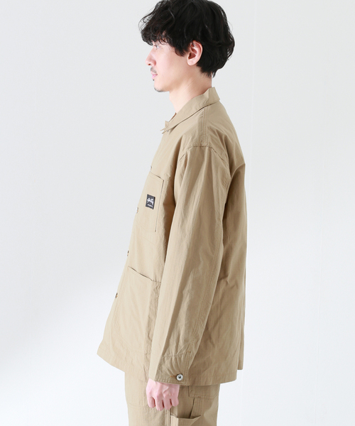 JOURNAL STANDARD relume（ジャーナルスタンダード　レリューム）の「【STANRAY / スタンレイ】別注 RIPSTOP カバーオール 1（カバーオール・メンズ・ブラック/ベージュ・MEDIUM/LARGE）」の14枚目の写真