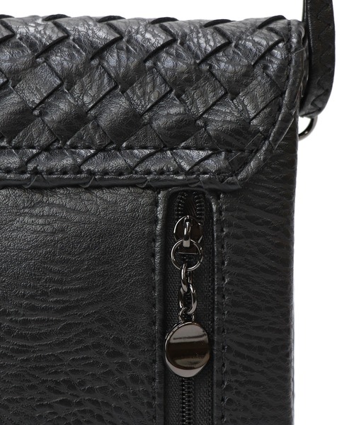 BASE（ベース）の「レディースミニショルダーバッグ スマホショルダー（ショルダーバッグ・レディース・ガンメタ/ブラック/ピンク/ブルー/シルバー/イエロー/アイボリー・FREE）」の15枚目の写真