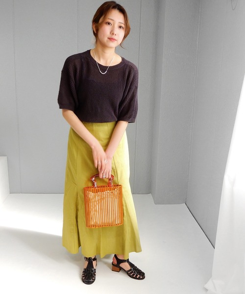 minia（ミニア）の「木目調ブロックヒールグルカサンダル　◇（サンダル・レディース・アイボリー/ミント/ブラック/ブラウン・S/M/LL/L）」の10枚目の写真