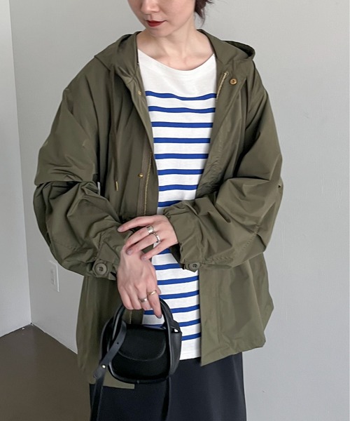 feepur（フェピュール）の「ボリュームマウンテンパーカー（マウンテンパーカー・レディース・ブラック/オフホワイト/カーキ/ピンク・MEDIUM）」の3枚目の写真