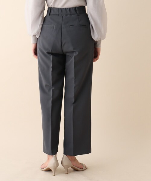 OPAQUE.CLIP（オペークドットクリップ）の「◆ダブルクロスワイドパンツ（その他パンツ・レディース・チャコールグレー/パープル/ライトベージュ・38）」の6枚目の写真