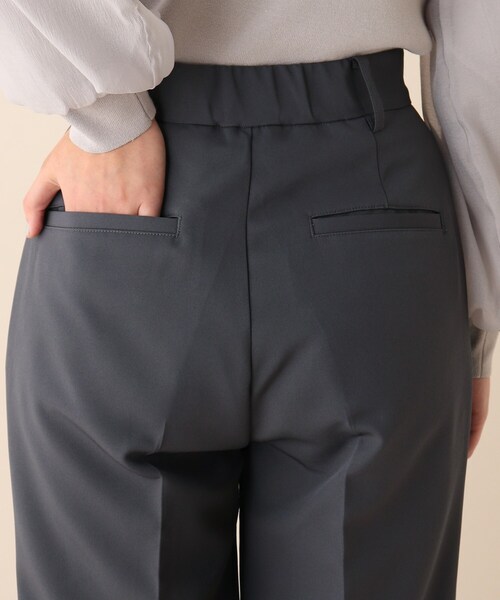 OPAQUE.CLIP（オペークドットクリップ）の「◆ダブルクロスワイドパンツ（その他パンツ・レディース・チャコールグレー/パープル/ライトベージュ・38）」の8枚目の写真