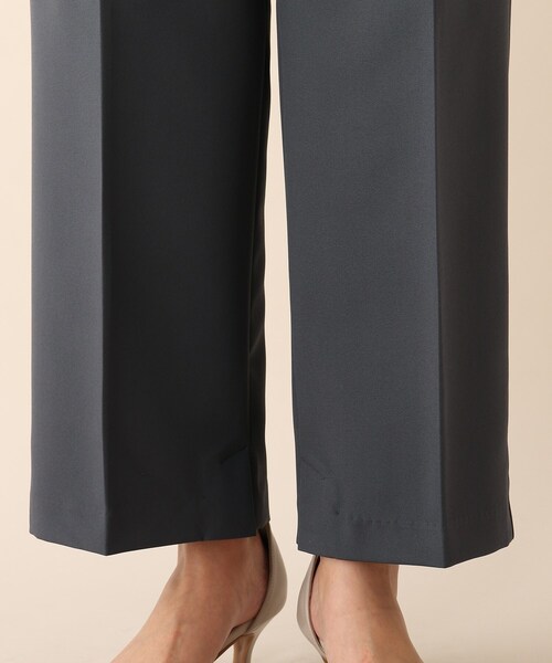 OPAQUE.CLIP（オペークドットクリップ）の「◆ダブルクロスワイドパンツ（その他パンツ・レディース・チャコールグレー/パープル/ライトベージュ・38）」の9枚目の写真